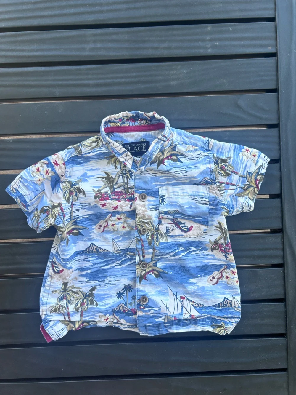 The Children's Place Tropical Button-Up Shirt